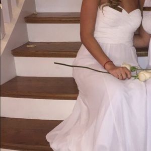 White Strapless Ralph Lauren Maxi